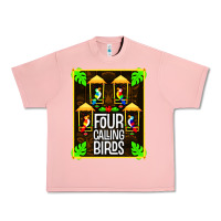 Salmon four calling birds Urban Heavy Tee - linhVisuals