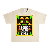Sandshell four calling birds Urban Heavy Tee - linhVisuals