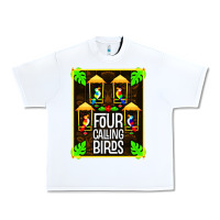 White four calling birds Urban Heavy Tee - linhVisuals
