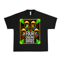 Black four calling birds Urban Heavy Tee - linhVisuals