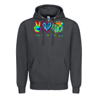 Smoke Peace Love Hairstylist Zipper Hoodie - Jasminsmagicworld