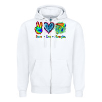 White Peace Love Hairstylist Zipper Hoodie - Jasminsmagicworld