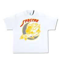 White AC 130 Gunship New Spectre Urban Heavy Tee - linhVisuals