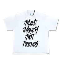 White make money not friends Urban Heavy Tee - linhVisuals