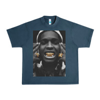 Midnight Navy Asap Rocky Urban Heavy Tee - linhVisuals