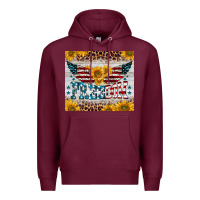 Burgundy freedom 4th of july Premium Hoodie - BarkalooDesign