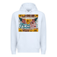 White freedom 4th of july Premium Hoodie - BarkalooDesign