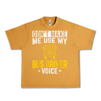 Peanut Butter don't make me use bus driver voice school bus driver t shirt Urban Heavy Tee - linhVisuals