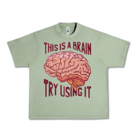 Oil Green Brain Urban Heavy Tee - linhVisuals
