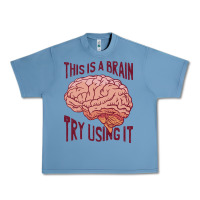 Pebble Blue Brain Urban Heavy Tee - linhVisuals