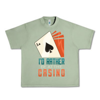 Oil Green Casino Urban Heavy Tee - linhVisuals