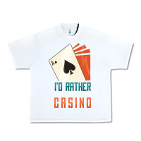 White Casino Urban Heavy Tee - linhVisuals