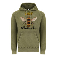 Vintage Olive mama bee with crown Vintage Hoodie - Artiststas