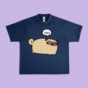No Pug Urban Heavy Tee Designed By Linhvisuals