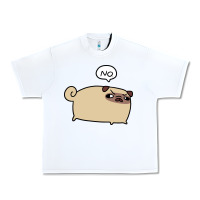 White no pug Urban Heavy Tee - linhVisuals