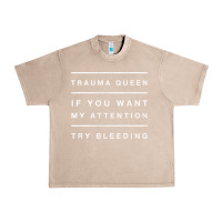 French Oak emt hoodie funny trauma queen attention bleeding fun gift Urban Heavy Tee - linhVisuals