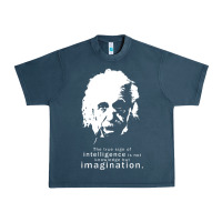 Midnight Navy albert einstein quote1 Urban Heavy Tee - linhVisuals