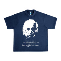 Navy albert einstein quote1 Urban Heavy Tee - linhVisuals