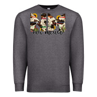 Charcoal Heather new mexico state cowhide serape cactus Premium Sweatshirt - RanaPortraitStore