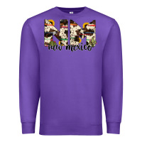 Purple new mexico state cowhide serape cactus Premium Sweatshirt - RanaPortraitStore