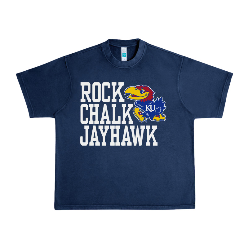 Rock Chalk Jayhawk Ku Tshirt Urban Heavy Tee by linhVisuals | Teevron