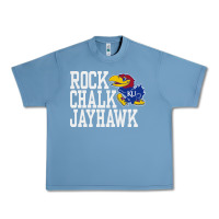Pebble Blue rock chalk jayhawk ku tshirt Urban Heavy Tee - linhVisuals