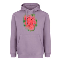 Lavender watermelon glitter watercolor brushstrokes patch Heavyweight Hoodie - RanaPortraitStore