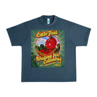 Midnight Navy waiting for columbus - little feat Urban Heavy Tee - linhVisuals