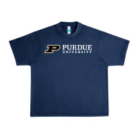 Navy Purdue University, Apparel Urban Heavy Tee - linhVisuals