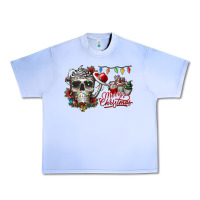 Grape Ice Merry Christmas  skull Urban Heavy Tee - CowhideDigitalArt