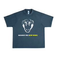 Midnight Navy Against Me! Urban Heavy Tee - linhVisuals