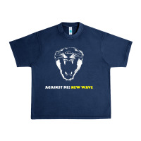 Navy Against Me! Urban Heavy Tee - linhVisuals
