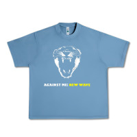 Pebble Blue Against Me! Urban Heavy Tee - linhVisuals