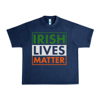 Navy irish lives matter Urban Heavy Tee - linhVisuals