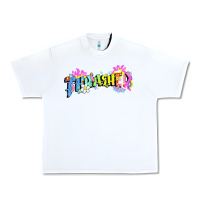 White trasher Urban Heavy Tee - linhVisuals
