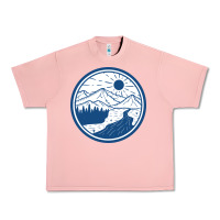 Salmon River Mountain Badge Urban Heavy Tee - linhVisuals