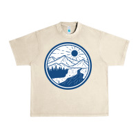 Sandshell River Mountain Badge Urban Heavy Tee - linhVisuals