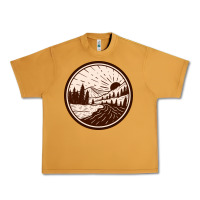 Peanut Butter River Forest Brown Urban Heavy Tee - linhVisuals