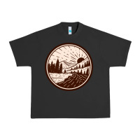 Pigment Black River Forest Brown Urban Heavy Tee - linhVisuals