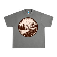 Tornado River Forest Brown Urban Heavy Tee - linhVisuals
