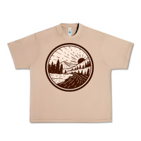 Burro River Forest Brown Urban Heavy Tee - linhVisuals