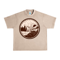 French Oak River Forest Brown Urban Heavy Tee - linhVisuals