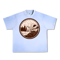 Grape Ice River Forest Brown Urban Heavy Tee - linhVisuals