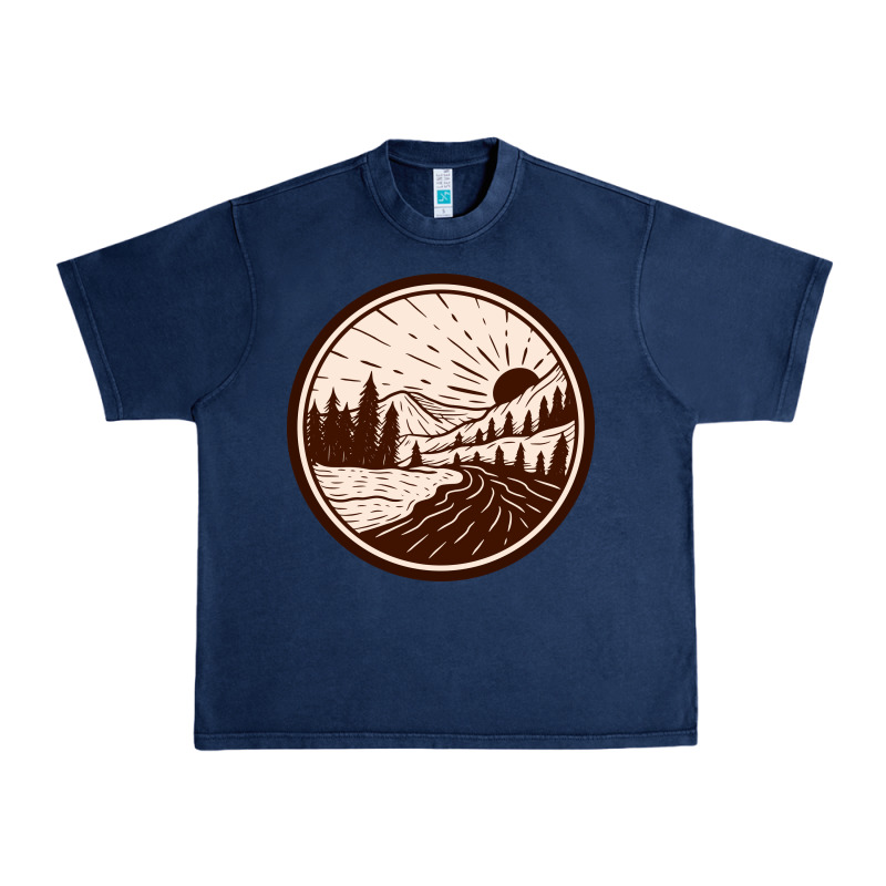 River Forest Brown Urban Heavy Tee by linhVisuals | Teevron