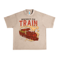 French Oak Whiskey Train Urban Heavy Tee - linhVisuals