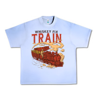 Grape Ice Whiskey Train Urban Heavy Tee - linhVisuals