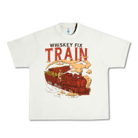 Pistachio Whiskey Train Urban Heavy Tee - linhVisuals