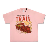 Salmon Whiskey Train Urban Heavy Tee - linhVisuals
