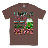 Chestnut I Love A Cute Little Cactus Holding Coffee Classic Tee - FaDigitalArtStudio