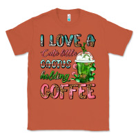 Copper I Love A Cute Little Cactus Holding Coffee Classic Tee - FaDigitalArtStudio